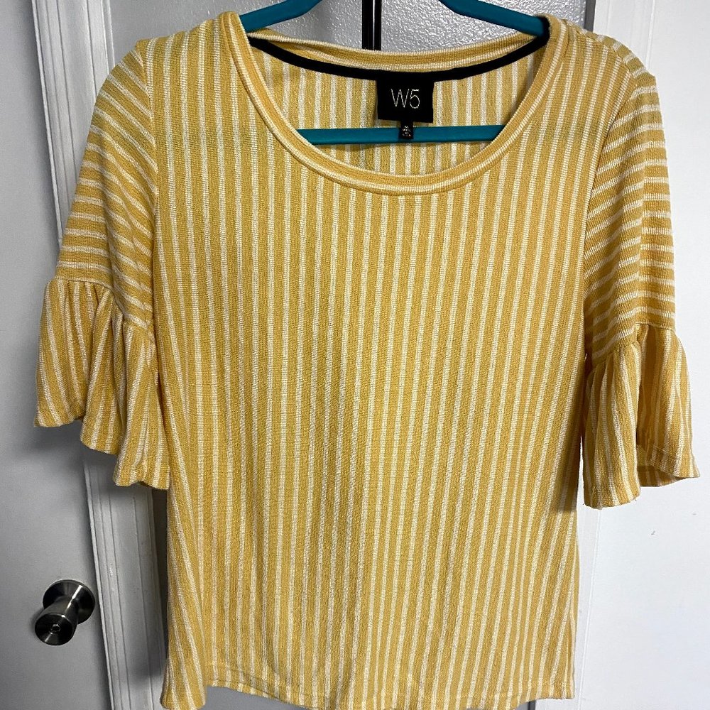Super Cute Yellow/White Stripes